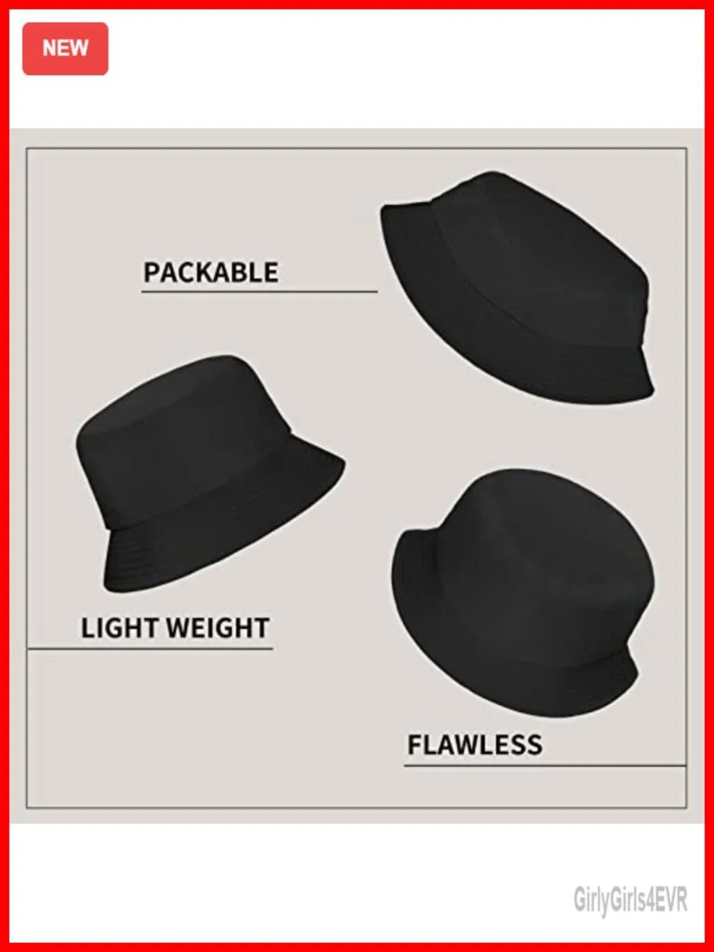 UPF 50+ Cotton Bucket Hat for Sun Protection Outdoor Travel Beach